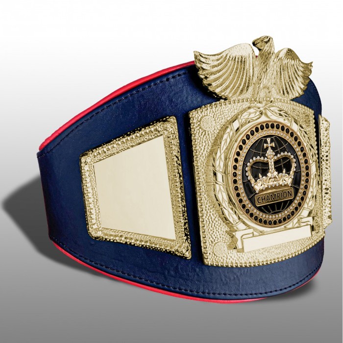PROEAGLE BLACK CHAMPION CROWN CHAMPIONSHIP BELT - PROEAGLE/G/BLKGEM - AVAILABLE IN 6+ COLOURS